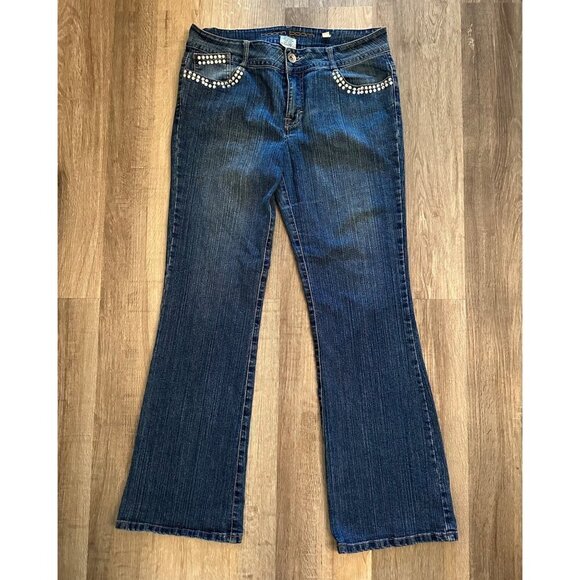 Boom Boom Studded Jeans Size 11 - Picture 1 of 4
